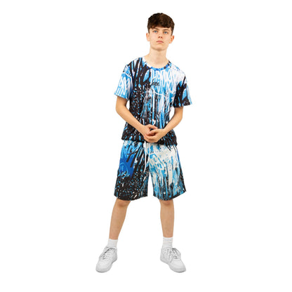 Blue-White-Black - Lifestyle - Hype Boys Graffiti Drips T-Shirt