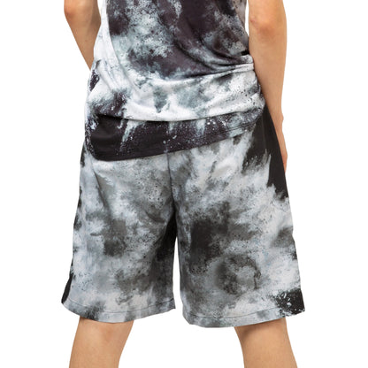 Black-White - Back - Hype Boys Mono Explosion Swim Shorts