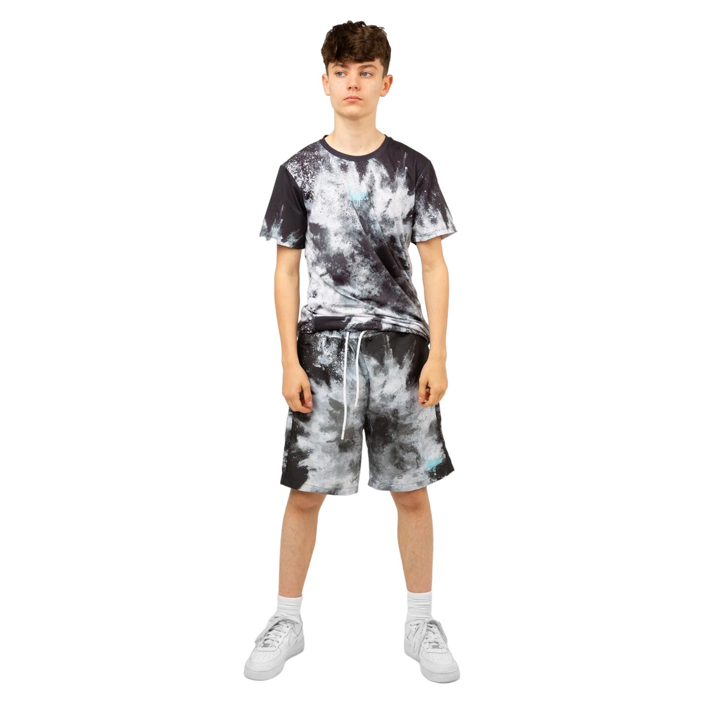 Black-White - Lifestyle - Hype Boys Mono Explosion Swim Shorts
