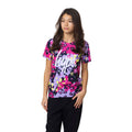 Multicoloured - Side - Hype Girls Doodle Leopard Print T-Shirt
