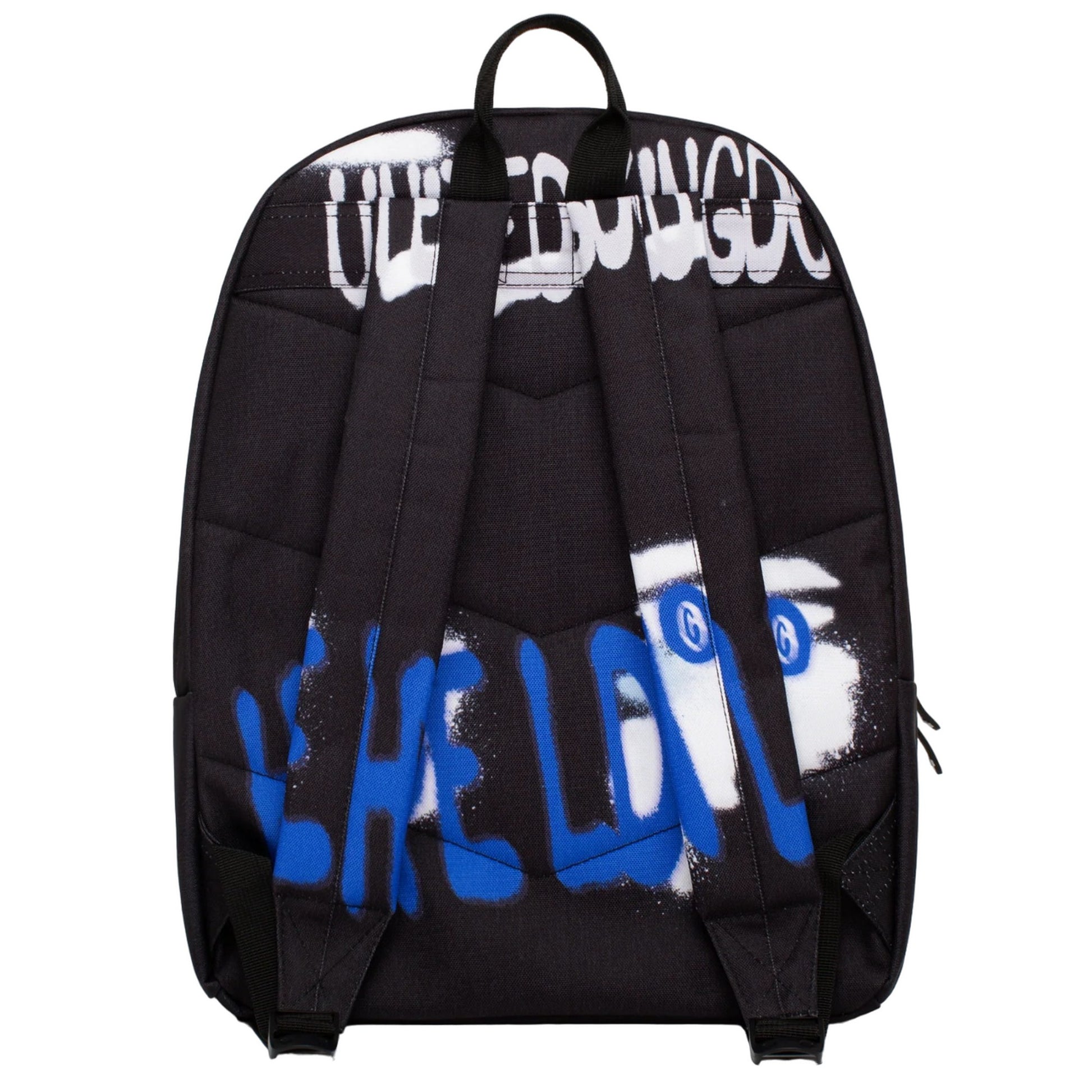 Black-Blue-White - Back - Hype LDN Graffiti Backpack