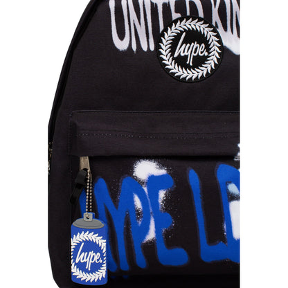 Black-Blue-White - Lifestyle - Hype LDN Graffiti Backpack