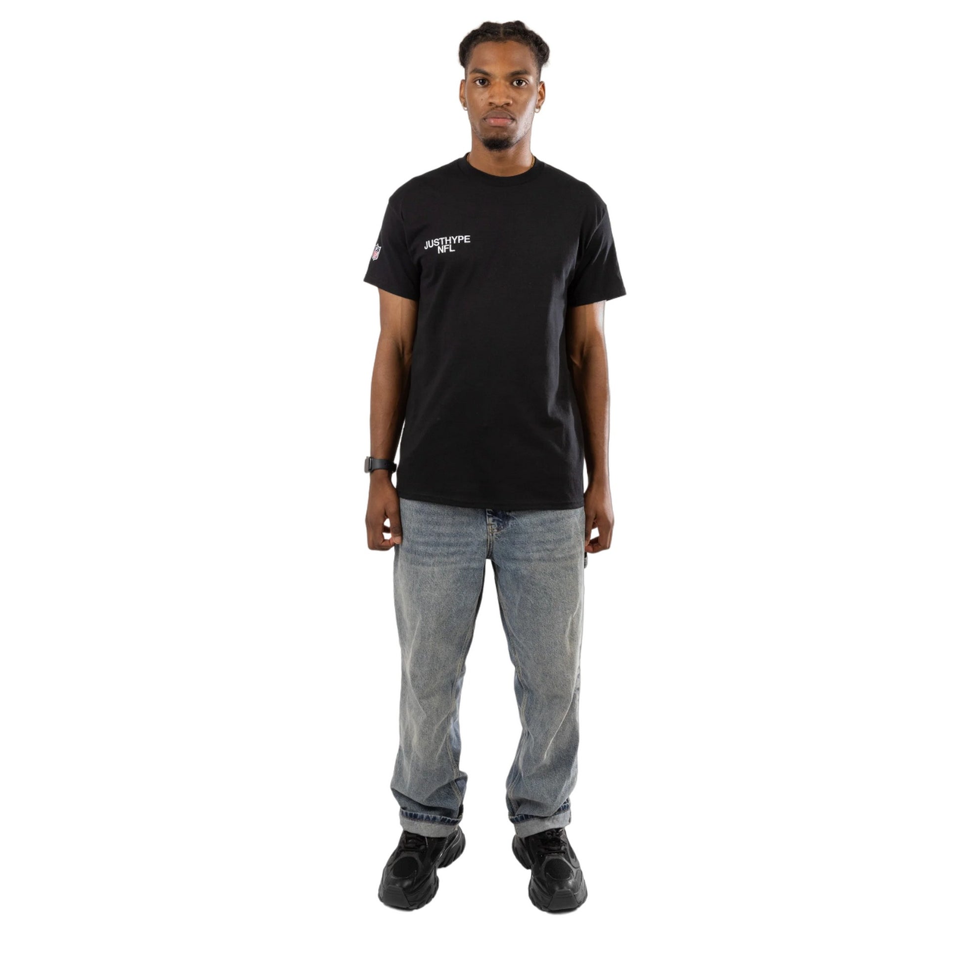 Black - Pack Shot - Hype Unisex Adult NFL T-Shirt