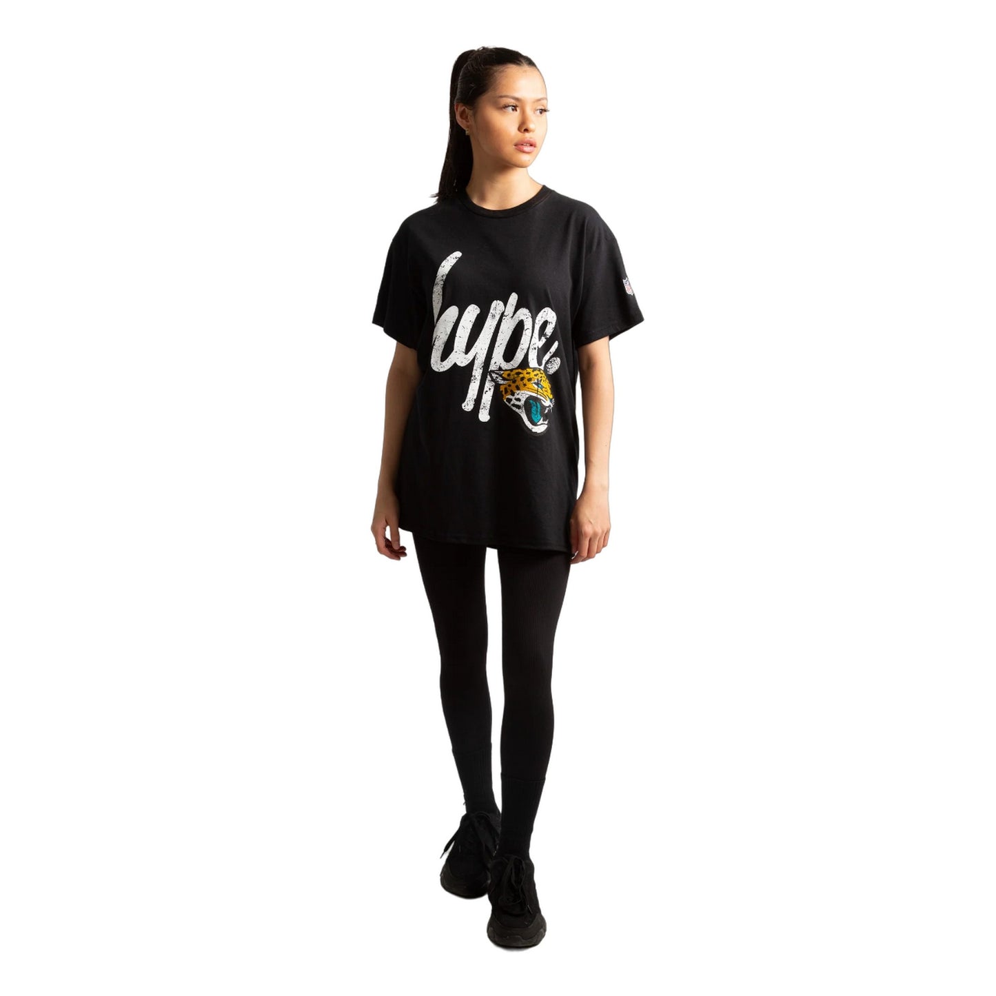 Black - Lifestyle - Hype Unisex Adult Jacksonville Jaguars NFL T-Shirt