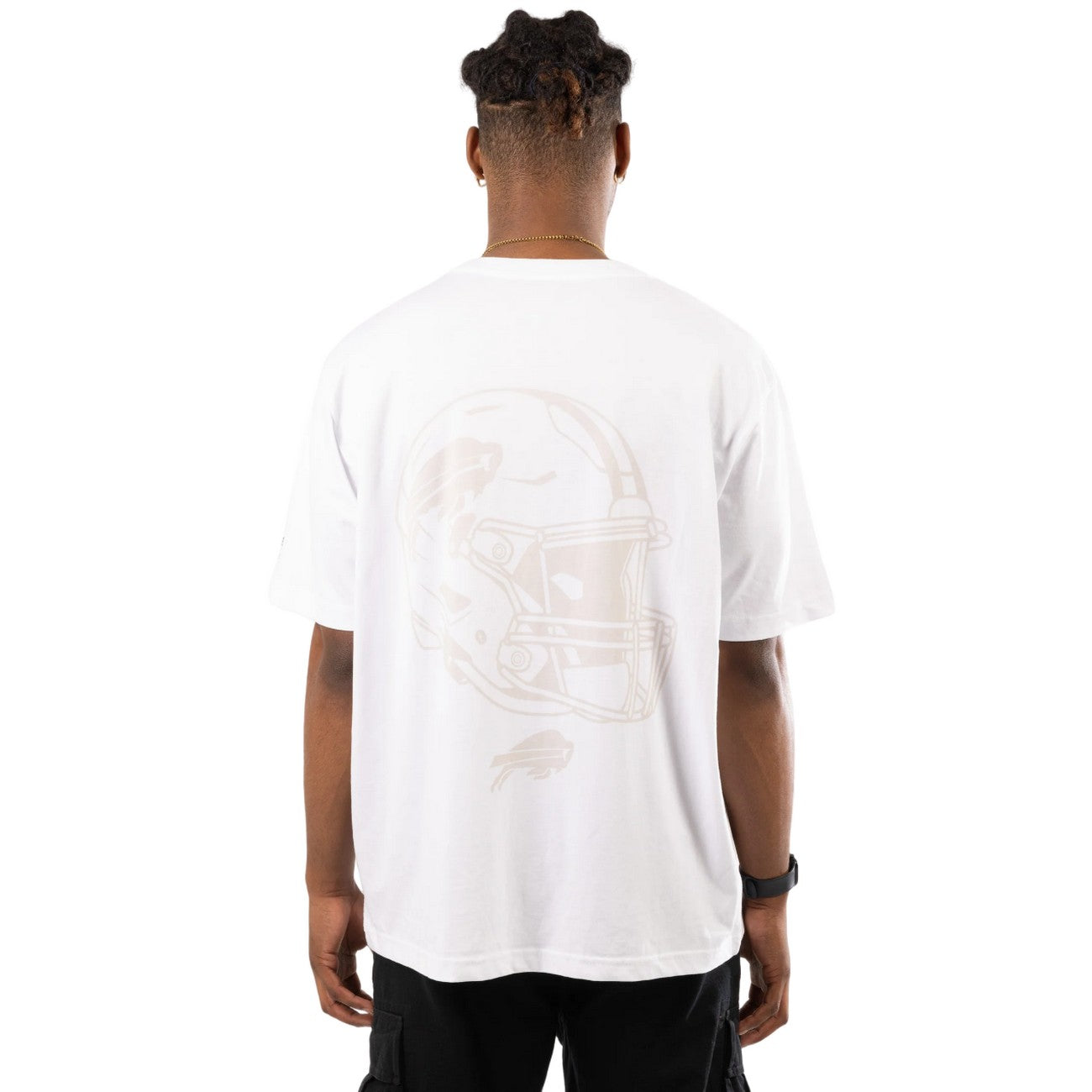 White - Back - Hype Unisex Adult Buffalo Bills NFL T-Shirt