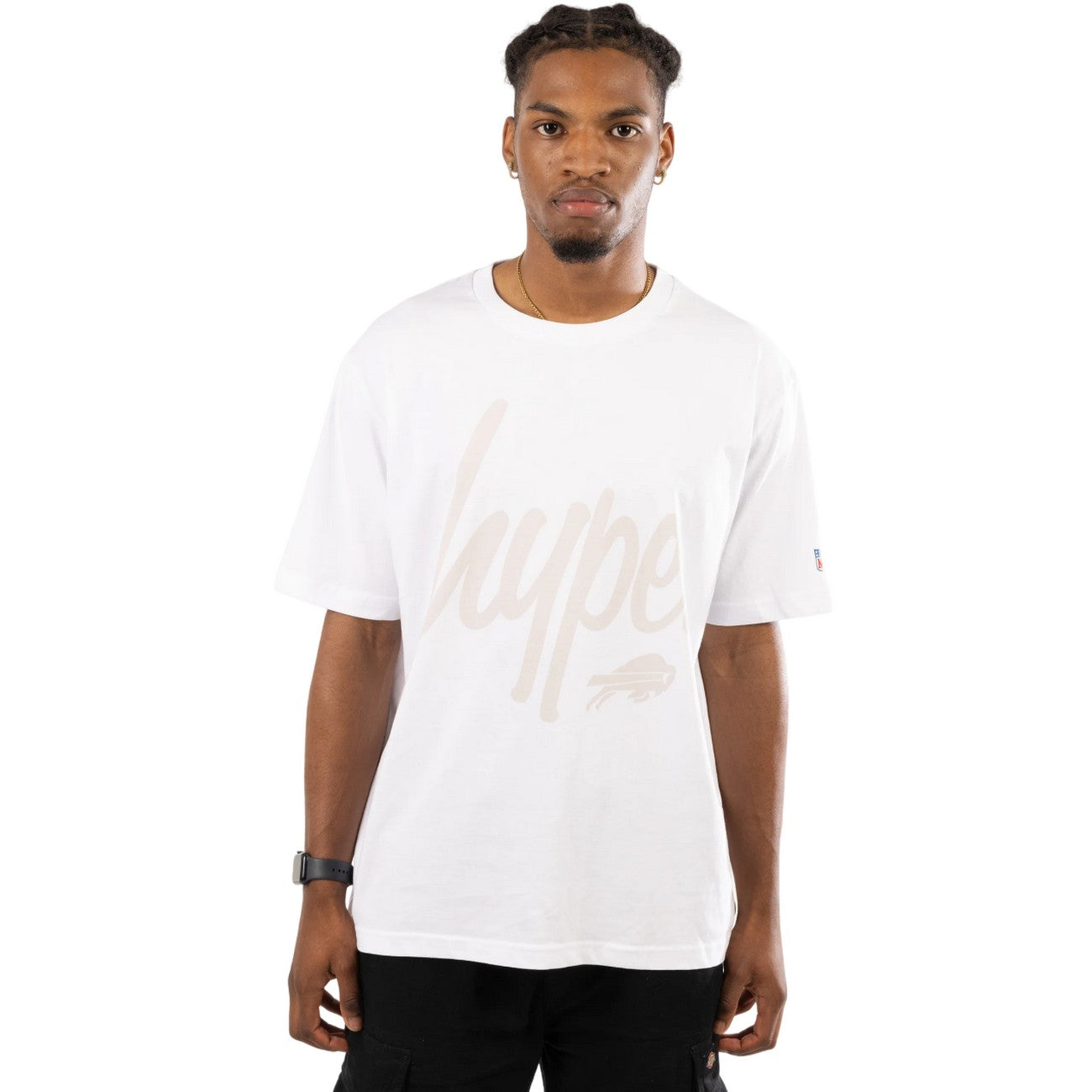 White - Front - Hype Unisex Adult Buffalo Bills NFL T-Shirt