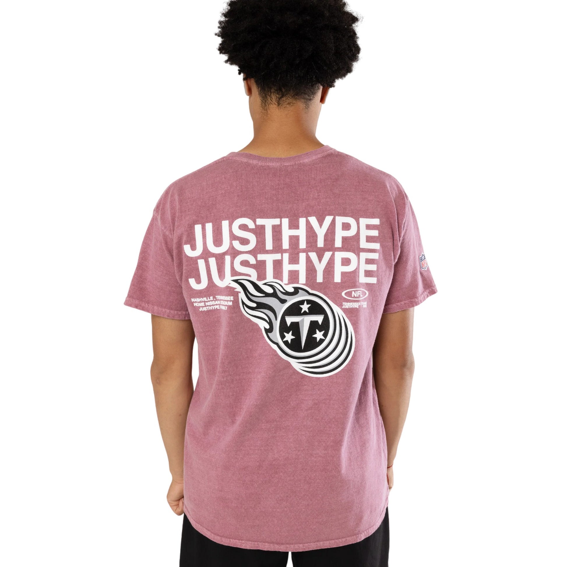 Burgundy - Back - Hype Childrens-Kids Tennessee Titans NFL T-Shirt