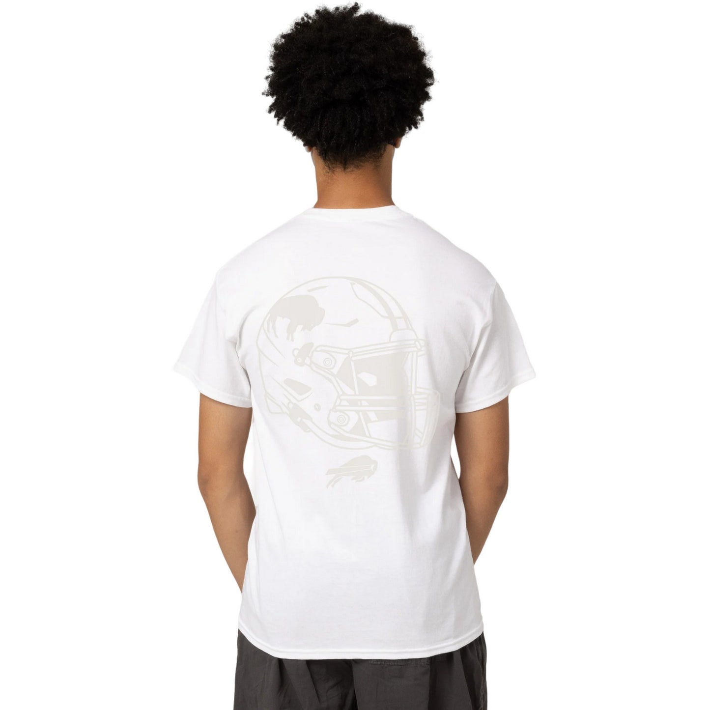 White - Back - Hype Childrens-Kids Buffalo Bills NFL T-Shirt