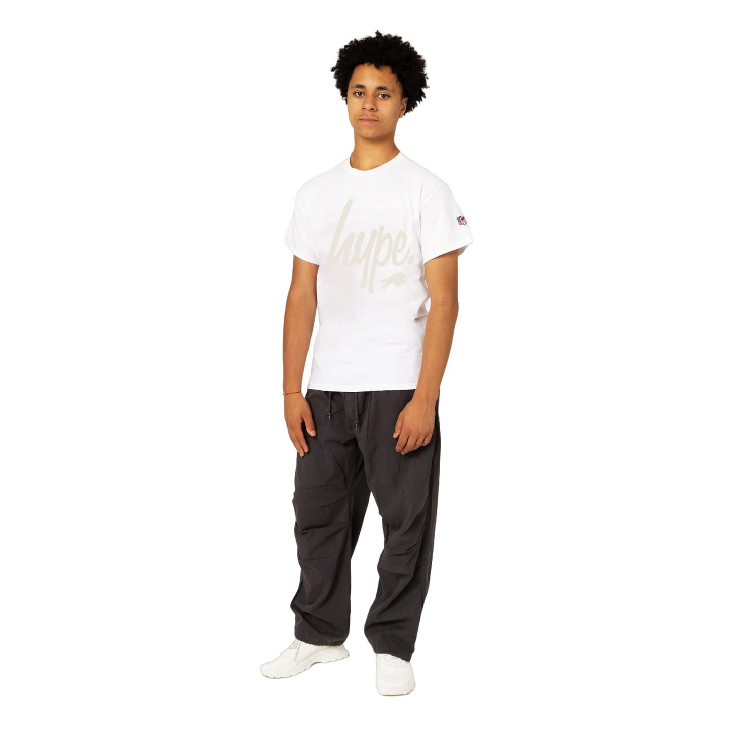 White - Pack Shot - Hype Childrens-Kids Buffalo Bills NFL T-Shirt