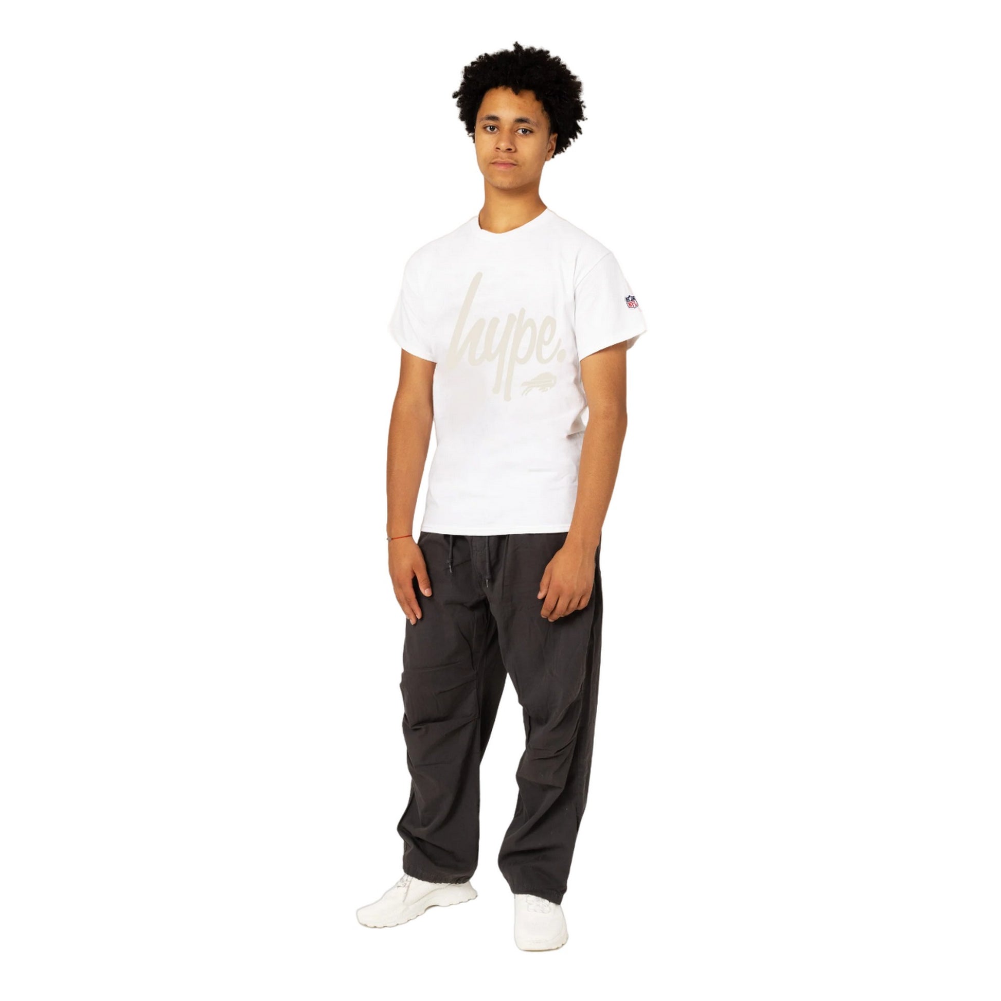 White - Pack Shot - Hype Childrens-Kids Buffalo Bills NFL T-Shirt