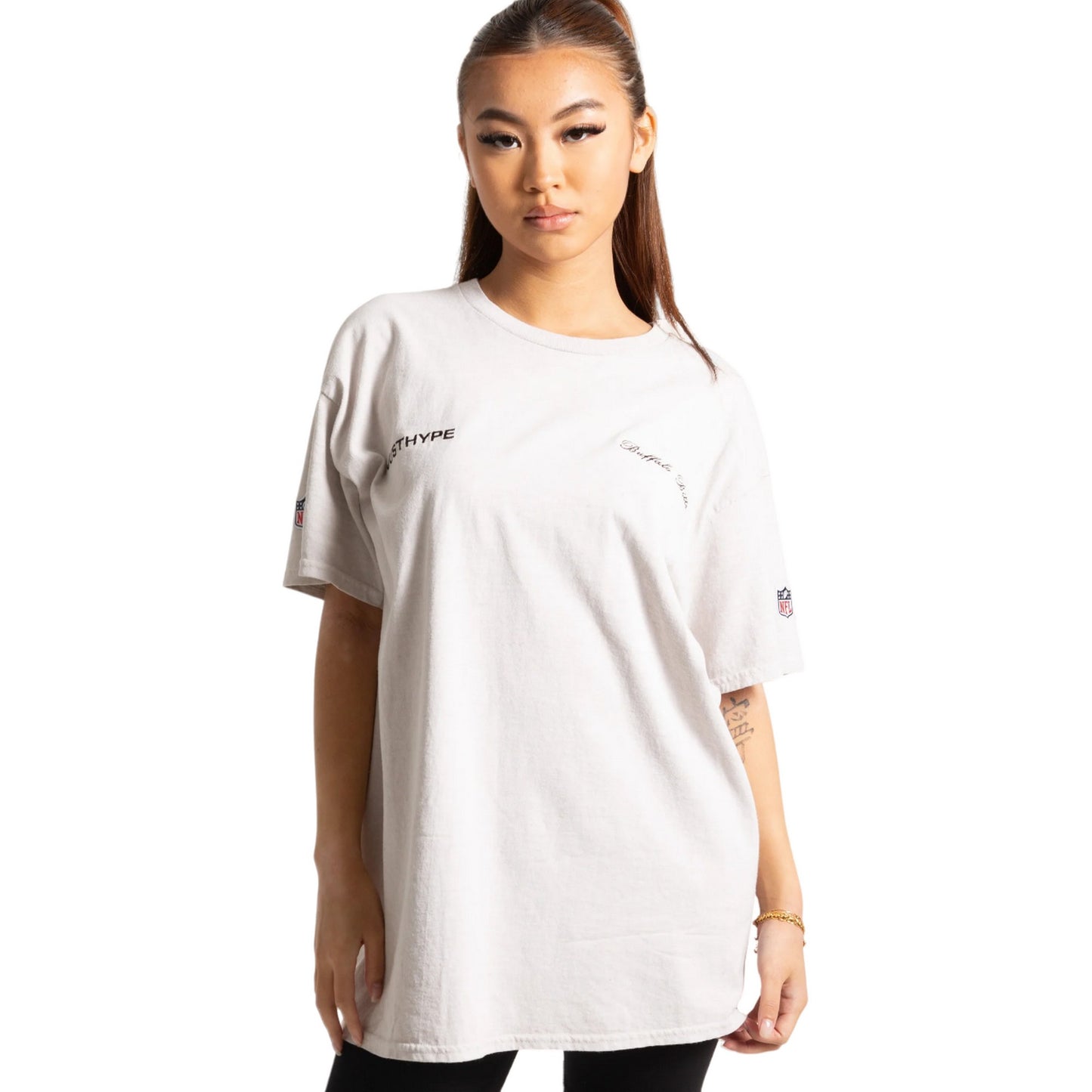 Sand - Side - Hype Unisex Adult Buffalo Bills NFL T-Shirt