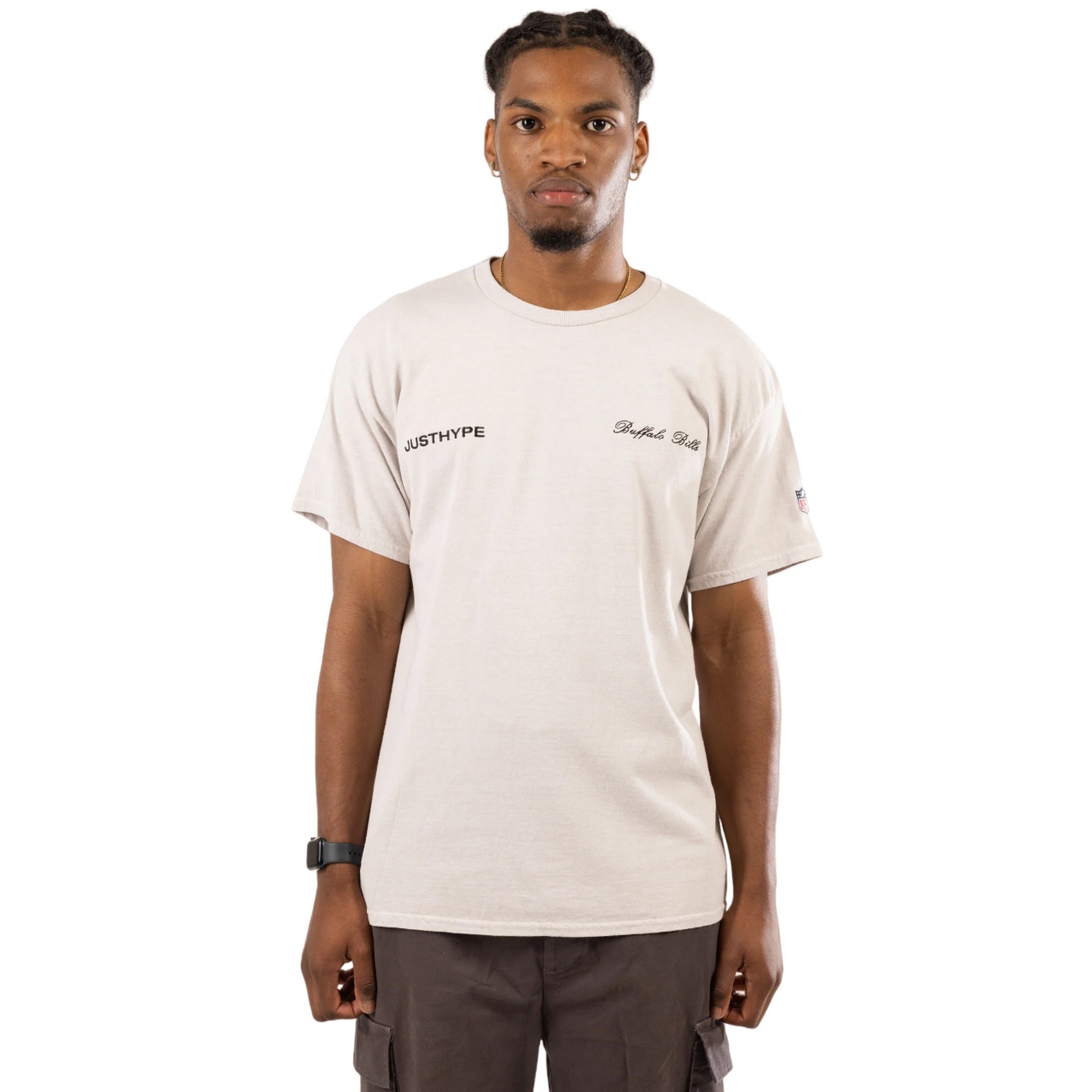 Sand - Front - Hype Unisex Adult Buffalo Bills NFL T-Shirt