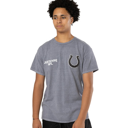 Grey - Front - Hype Childrens-Kids Indianapolis Colts NFL T-Shirt