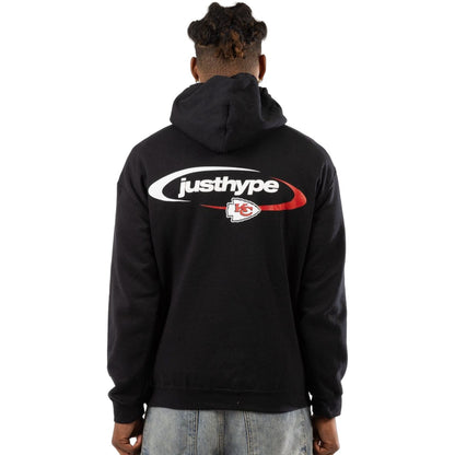 Black - Back - Hype Unisex Adult Kansas City Chiefs NFL Hoodie