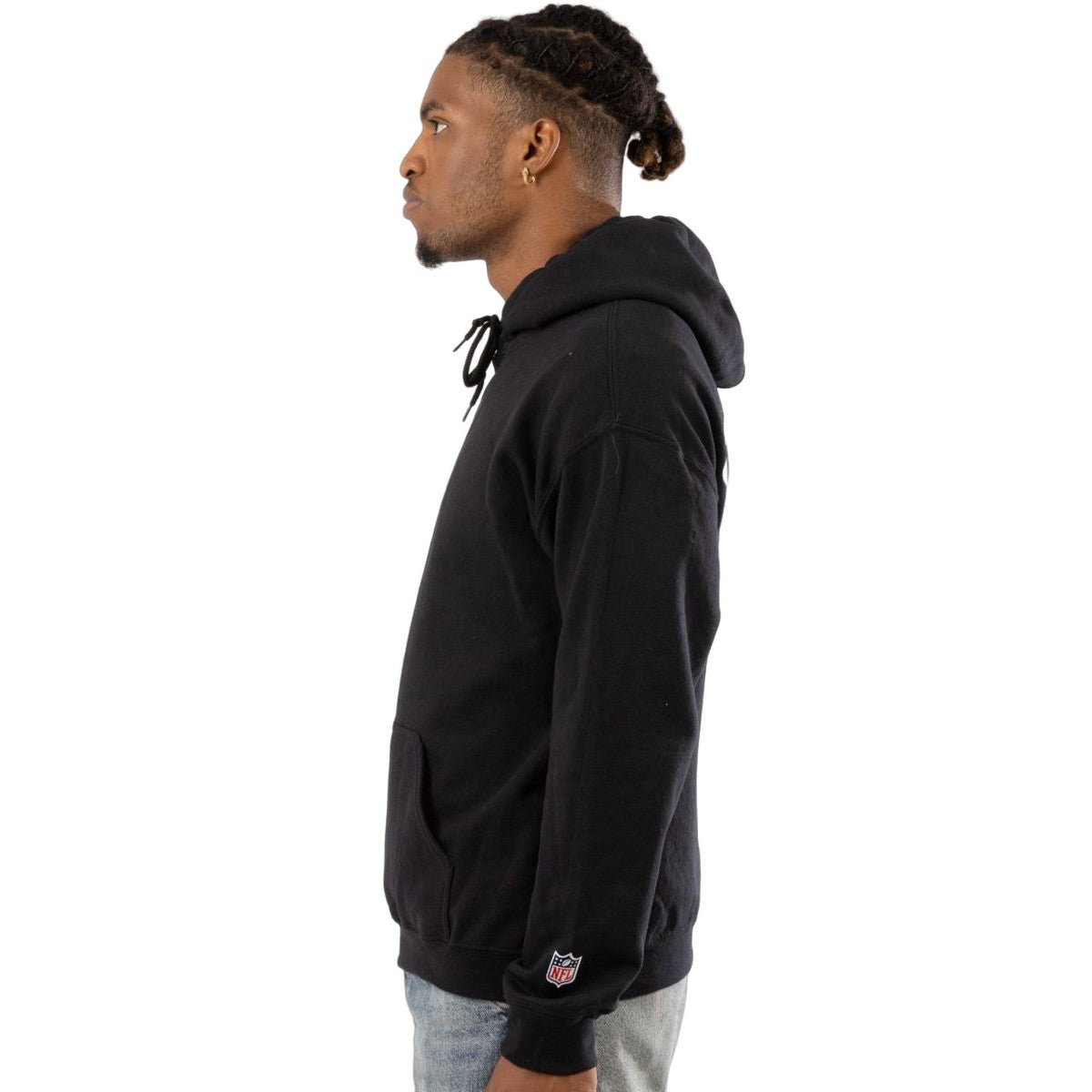Black - Side - Hype Unisex Adult Kansas City Chiefs NFL Hoodie