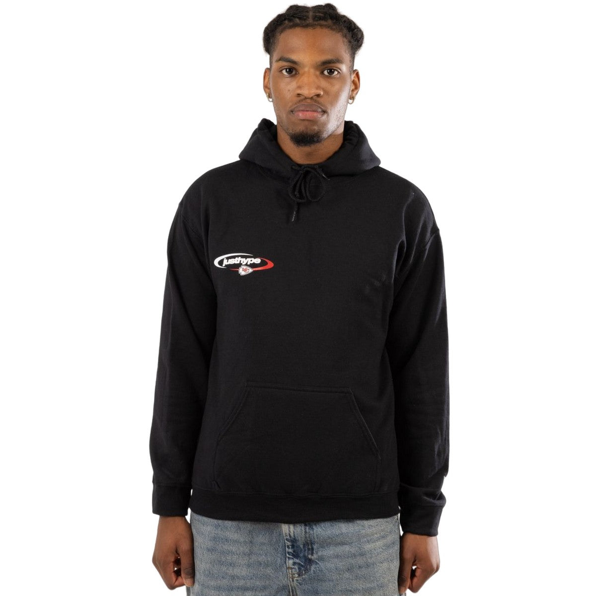 Black - Front - Hype Unisex Adult Kansas City Chiefs NFL Hoodie