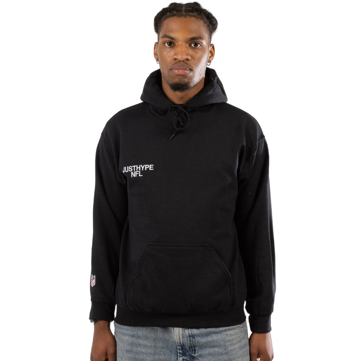 Black - Front - Hype Unisex Adult NFL Hoodie