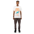 White - Pack Shot - Hype Unisex Adult Miami Dolphins NFL T-Shirt
