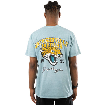 Teal - Back - Hype Unisex Adult Jacksonville Jaguars NFL T-Shirt