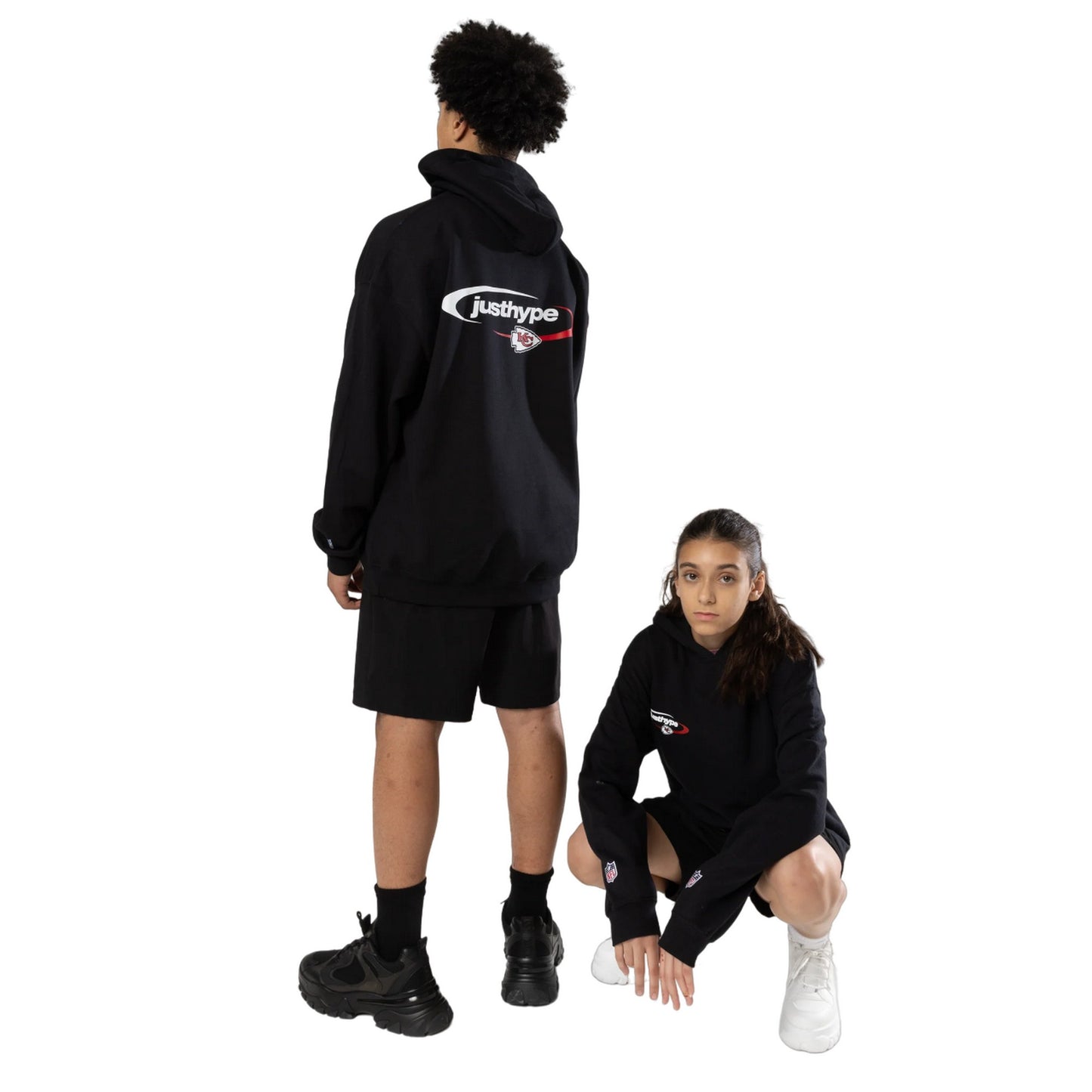 Black - Side - Hype Childrens-Kids Kansas City Chiefs NFL Hoodie