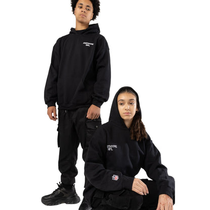 Black - Side - Hype Childrens-Kids NFL Hoodie