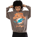 Brown - Side - Hype Childrens-Kids Miami Dolphins NFL Hoodie