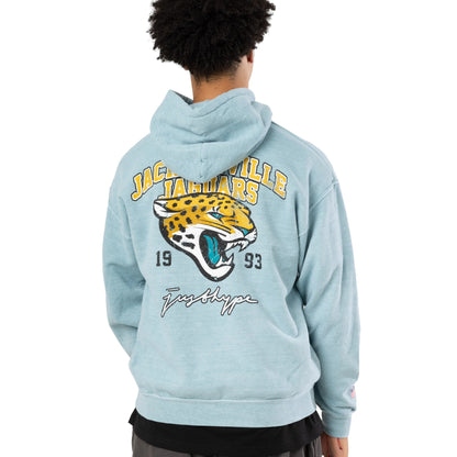 Teal - Back - Hype Childrens-Kids Jacksonville Jaguars NFL Hoodie