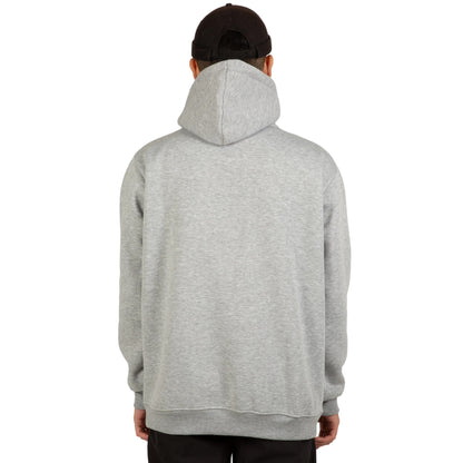 Grey - Back - Hype Mens Scribble Marl Hoodie