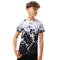 Black-White - Side - Hype Boys Mono Splattered T-Shirt