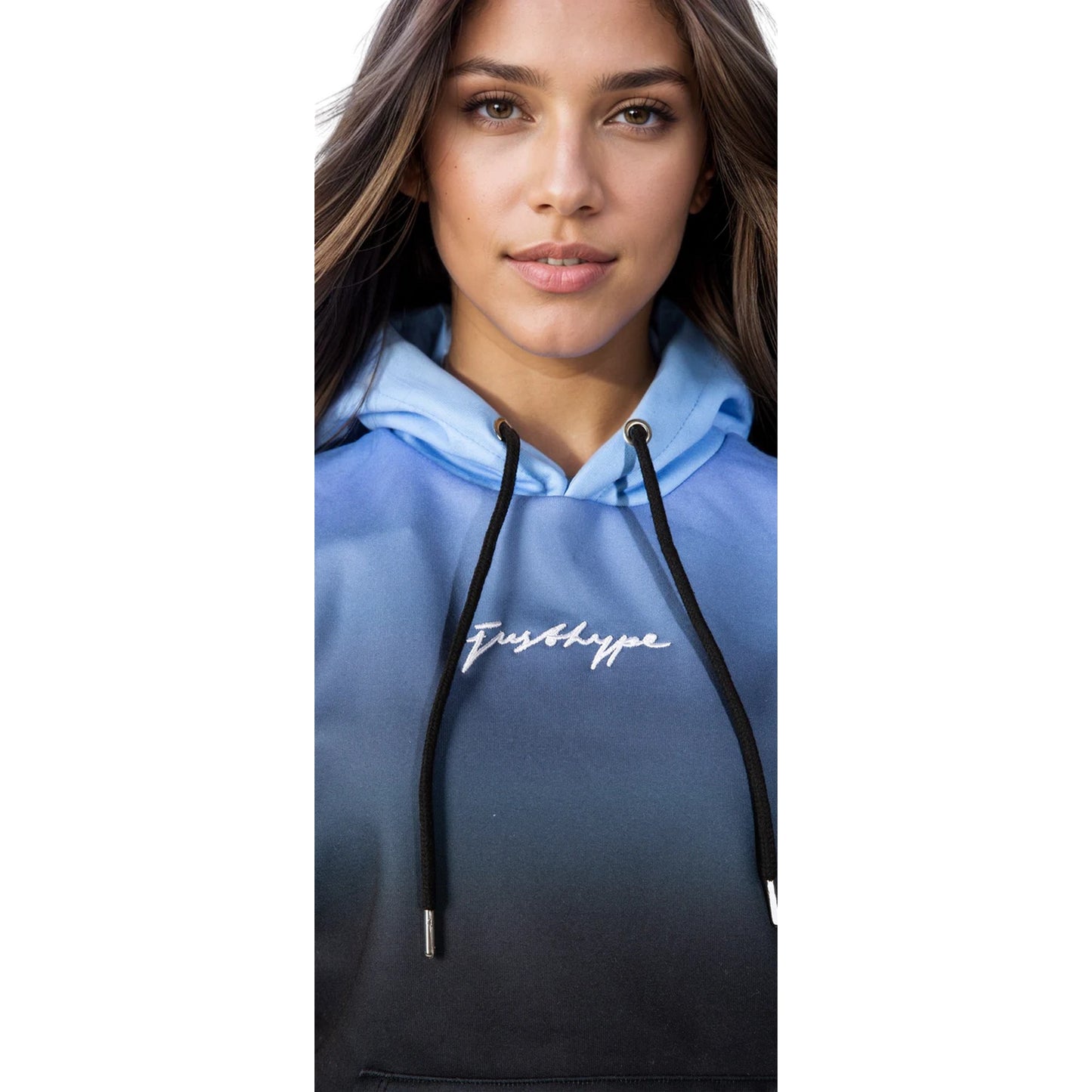 Seafoam - Lifestyle - Hype Womens-Ladies Fade Scribble Hoodie