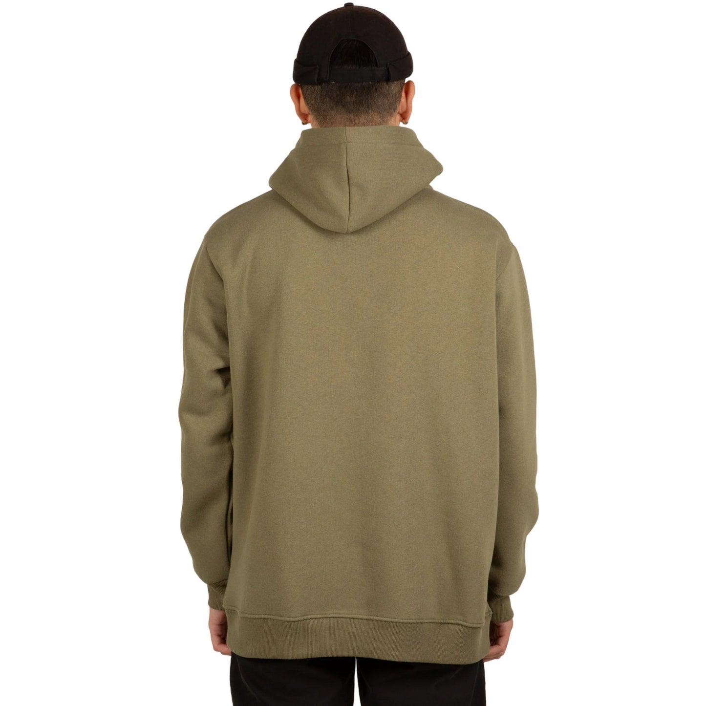 Dark Khaki - Back - Hype Mens Scribble Logo Hoodie