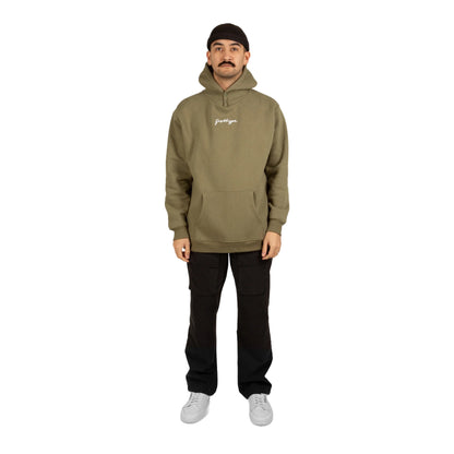 Dark Khaki - Lifestyle - Hype Mens Scribble Logo Hoodie