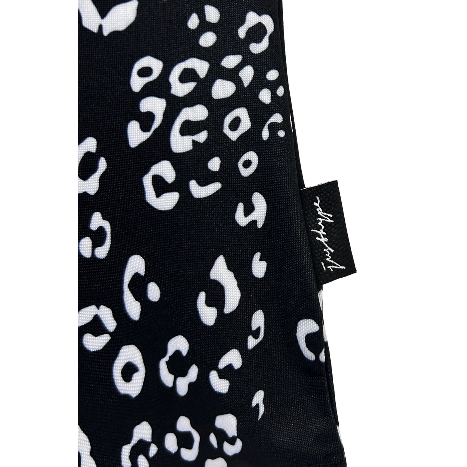 Black-White - Side - Hype Womens-Ladies Mixed Animal Print One Piece Swimsuit