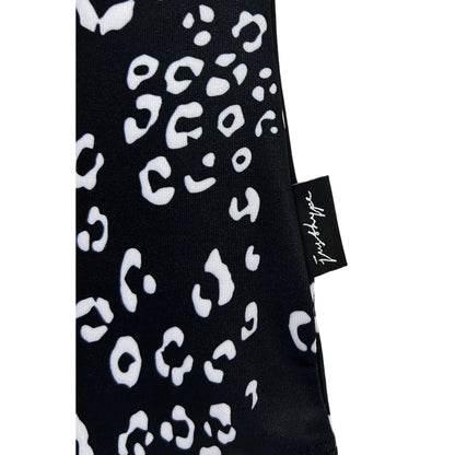 Black-White - Side - Hype Womens-Ladies Mixed Animal Print One Piece Swimsuit