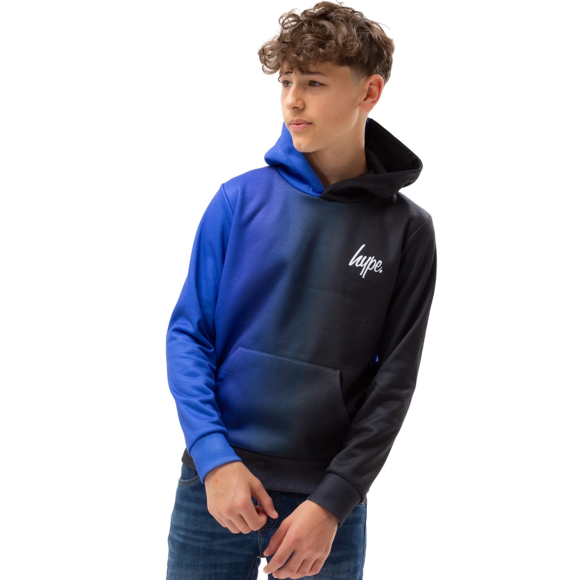 Blue-Black - Lifestyle - Hype Boys Vertical Fade Hoodie