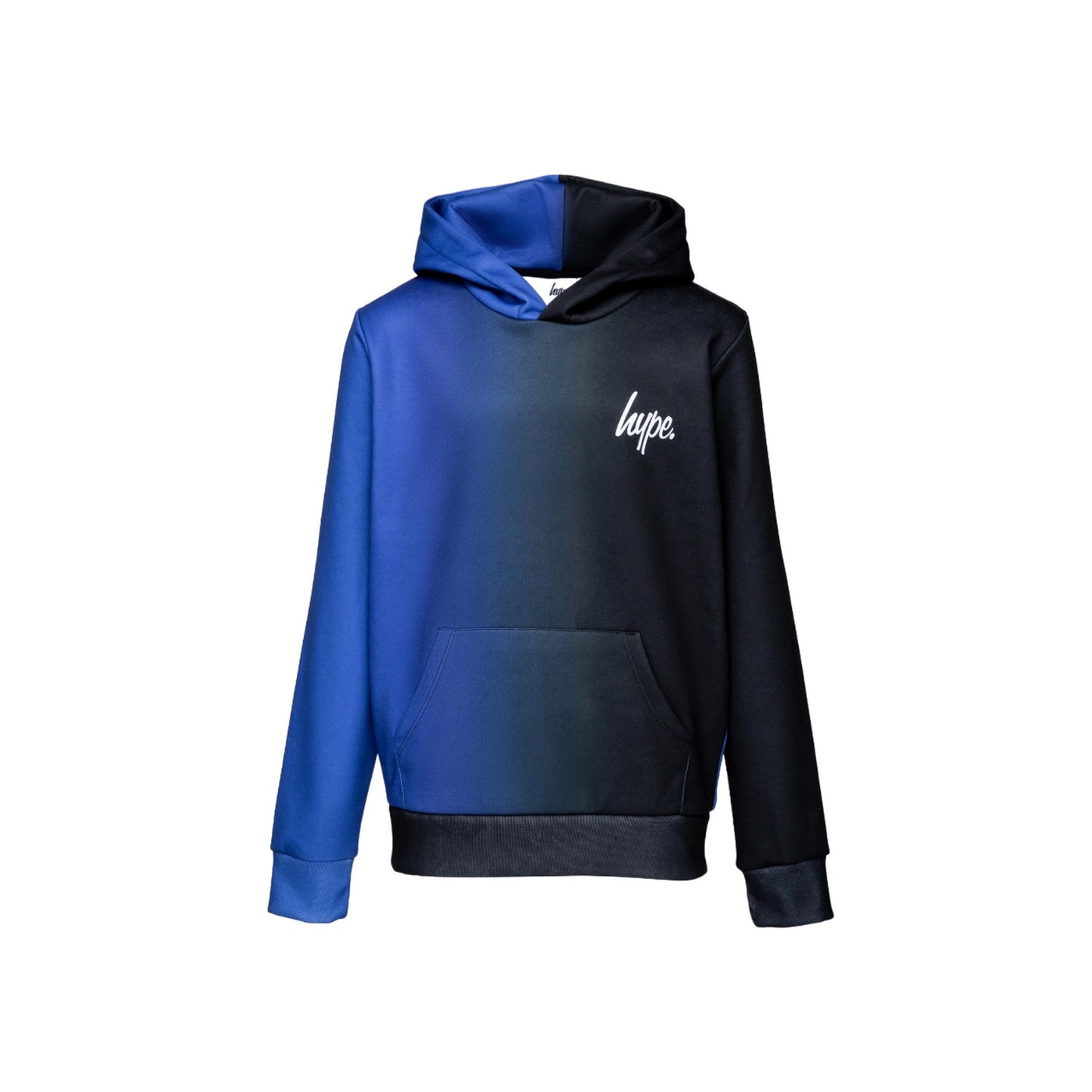 Blue-Black - Front - Hype Boys Vertical Fade Hoodie