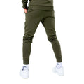 Khaki Green - Back - Hype Mens Scribble Logo Jogging Bottoms