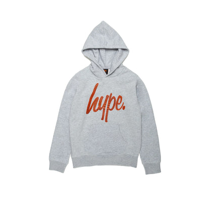 Grey - Front - Hype Boys Wave Script Hoodie