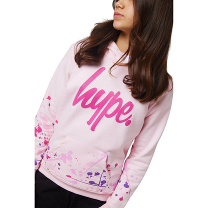 Pink - Side - Hype Girls Splat Hoodie