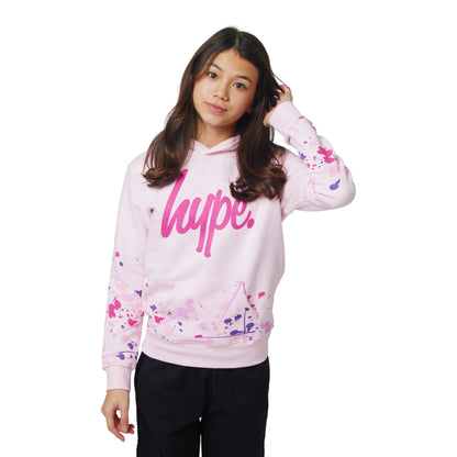 Pink - Lifestyle - Hype Girls Splat Hoodie
