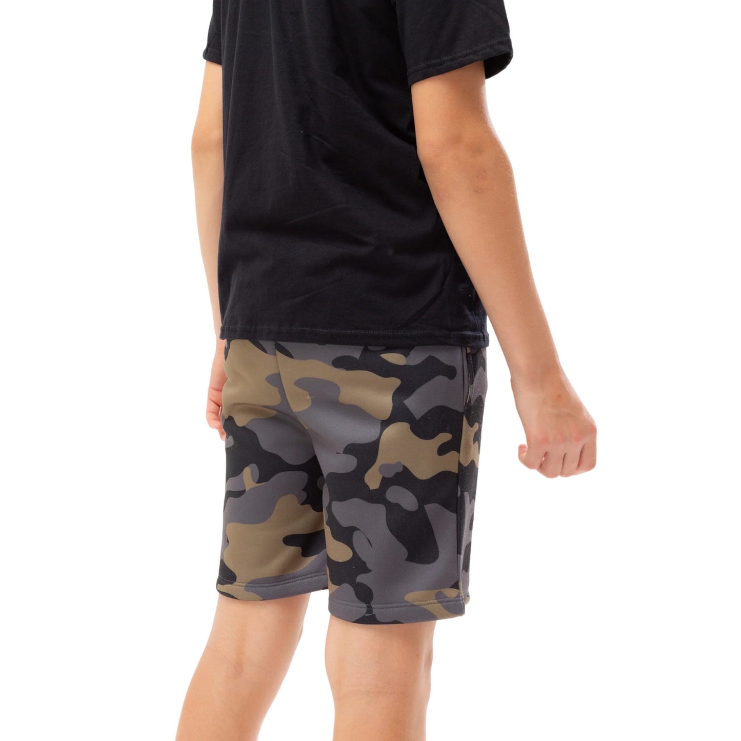 Khaki Brown - Back - Hype Boys Camo Shorts