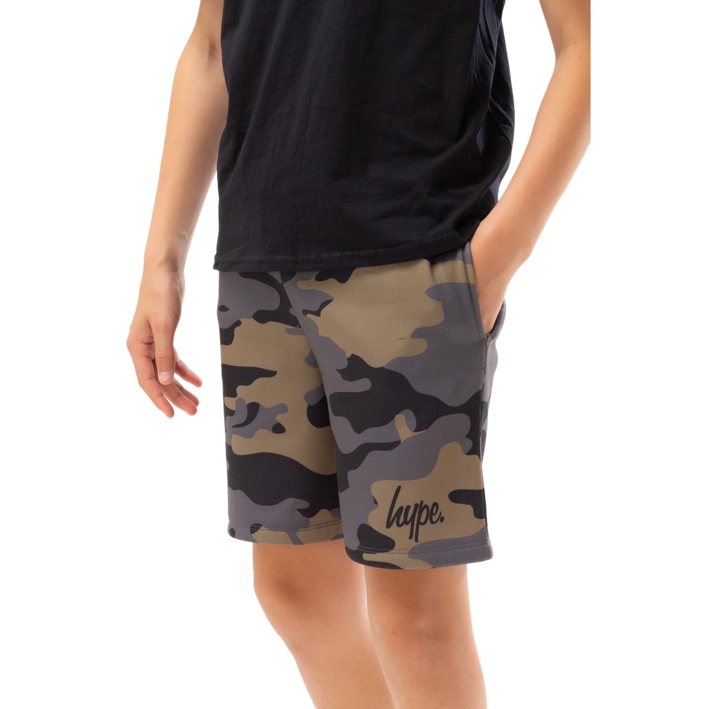 Khaki Brown - Lifestyle - Hype Boys Camo Shorts