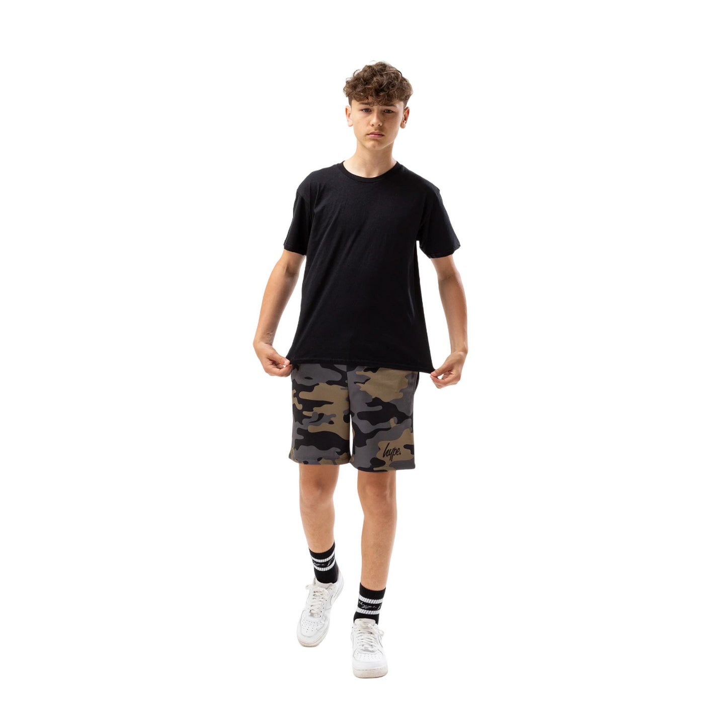 Khaki Brown - Pack Shot - Hype Boys Camo Shorts