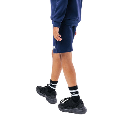 Navy - Back - Hype Childrens-Kids Script Shorts