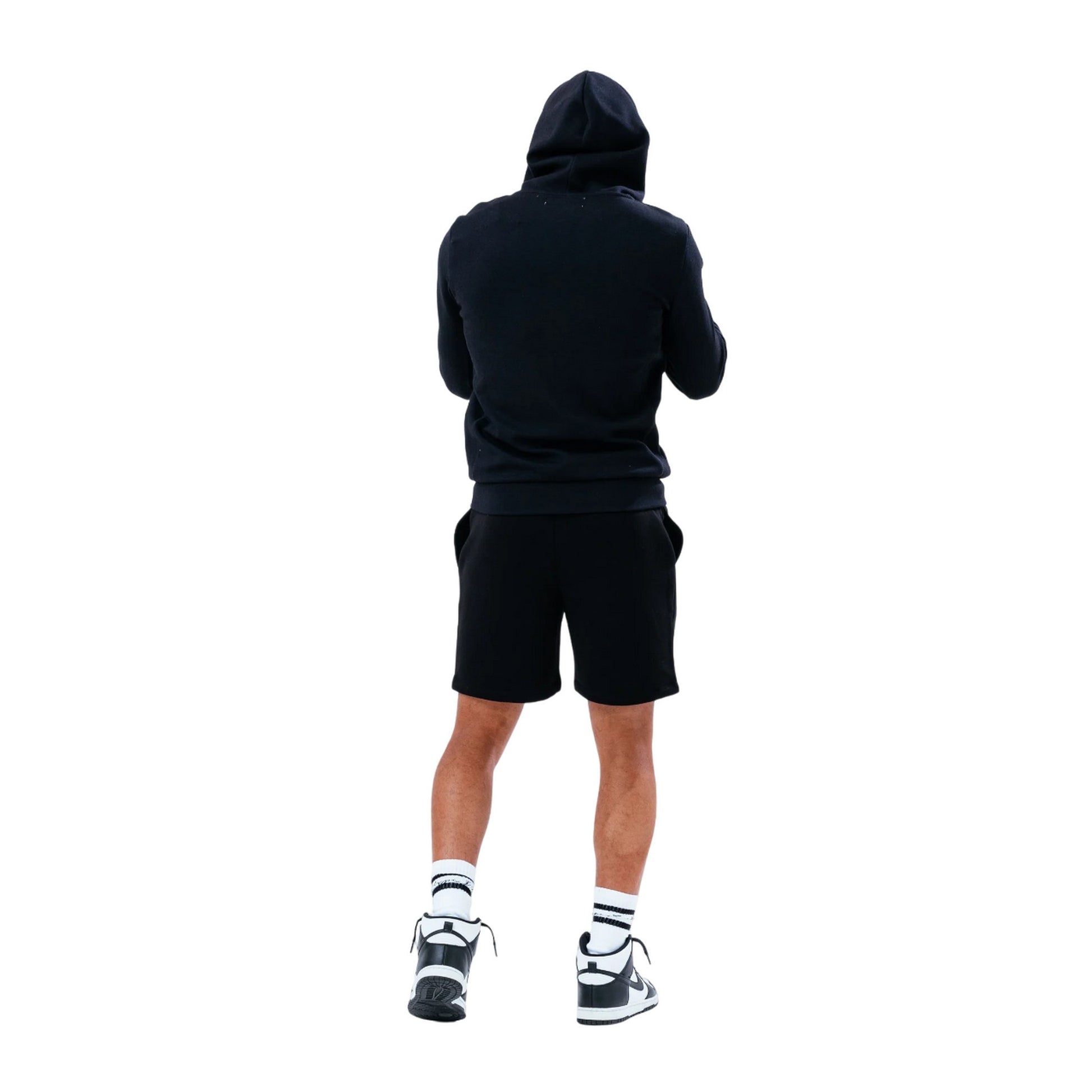 Black - Back - Hype Mens Scribble Full Zip Hoodie