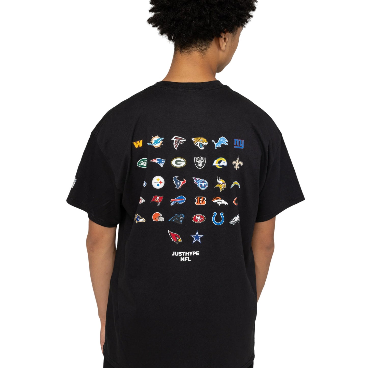 Black - Back - Hype Childrens-Kids NFL T-Shirt
