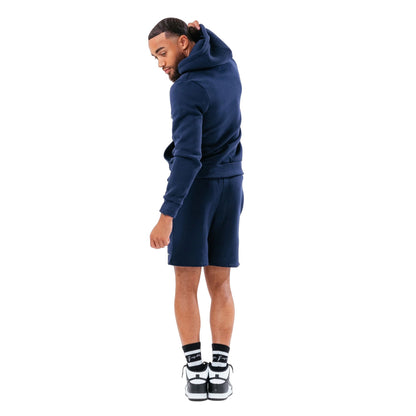 Navy - Back - Hype Mens Scribble Full Zip Hoodie