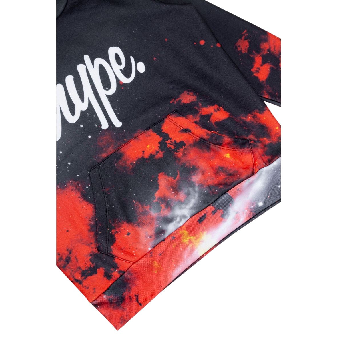 Black-Red - Lifestyle - Hype Boys Script Sky Hoodie
