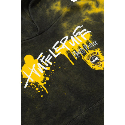 Yellow-Black - Side - Hype Childrens-Kids Hufflepuff Harry Potter Hoodie
