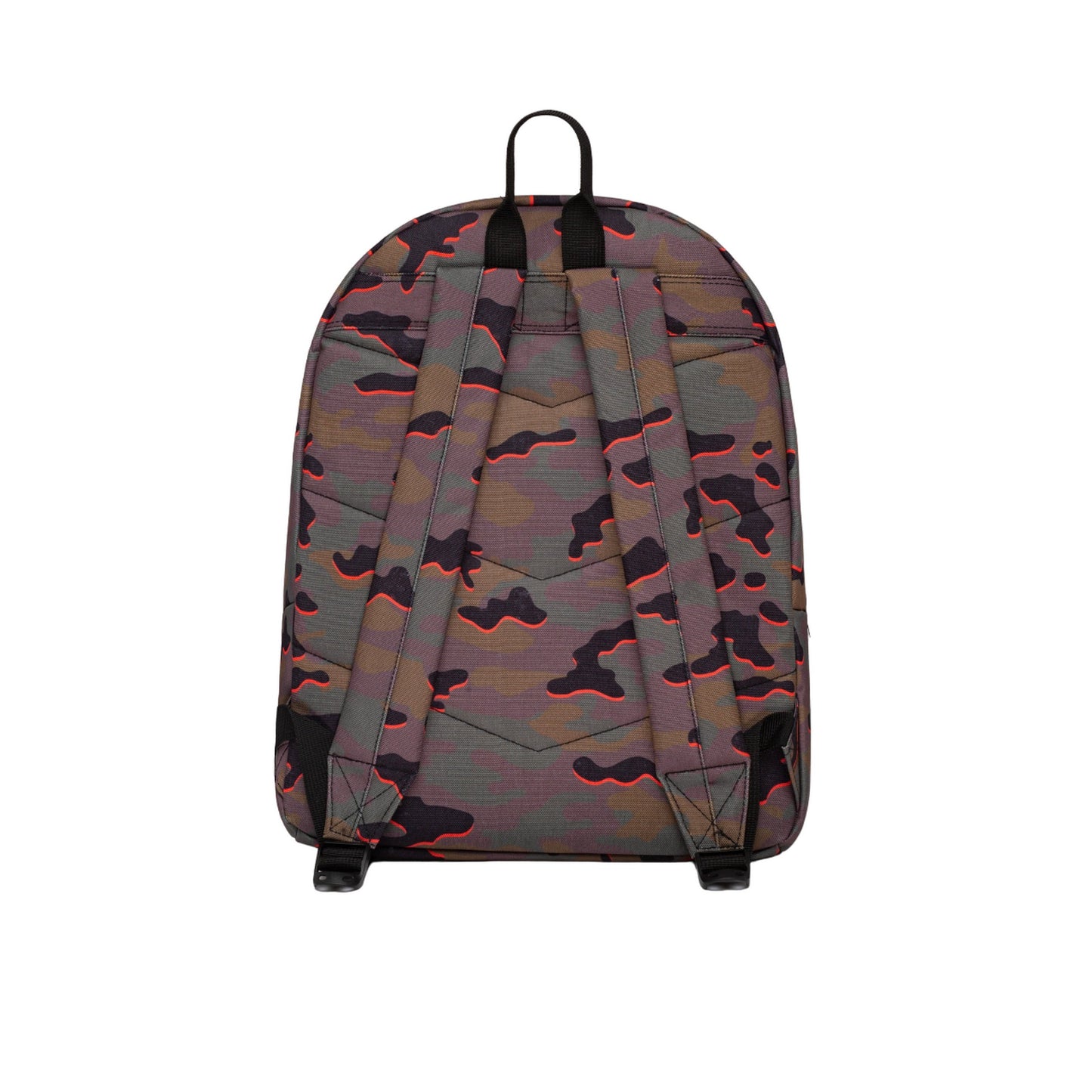 Orange-Black - Back - Hype Camouflage Backpack & Pencil Case